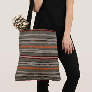 Bolsa Tote Listrada decorativa