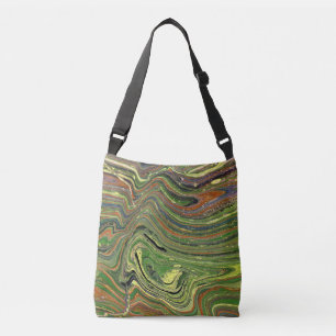 Bolsa Tote Listrada Verde Selvagem de Amor Louco 2