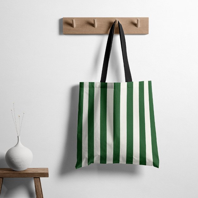 Bolsa Tote Listras Atemporais Verde (Criador carregado)