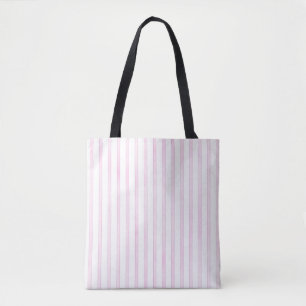 Bolsa Tote Listras cor-de-rosa da aguarela do fundo