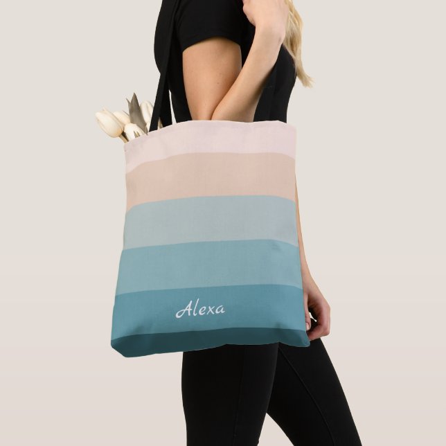 Bolsa Tote Listras Costeiras  (Close Up)