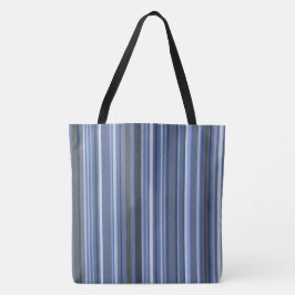 Bolsa Tote Listras Costeiras Azuis