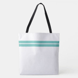 Bolsa Tote Listras de corrida elegantes de luz dupla em azul 
