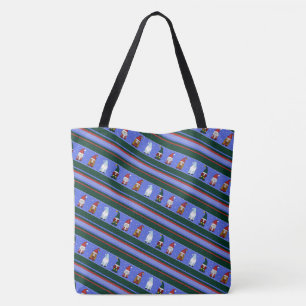 Bolsa Tote Listras de Gnomies Gelados (Pequeno)