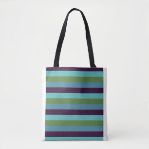 Bolsa Tote Listras de harmonia costeira
