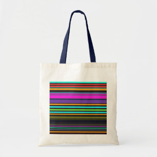 Bolsa Tote Listras de neon coloridas fofas