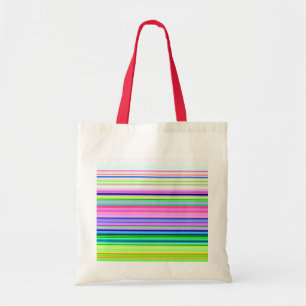 Bolsa Tote Listras de neon coloridas quentes
