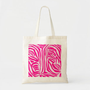 Bolsa Tote Listras de zebra rosa