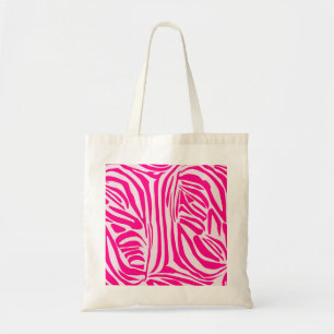 Bolsa Tote Listras de zebra rosa
