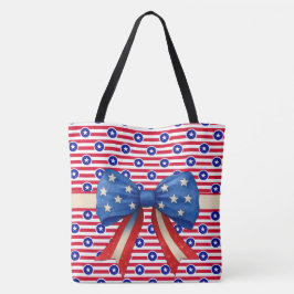 Bolsa Tote Listras e Estrelas