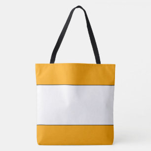 Bolsa Tote Listras Ensolaradas Elegantes Amarelo Laranja Bran