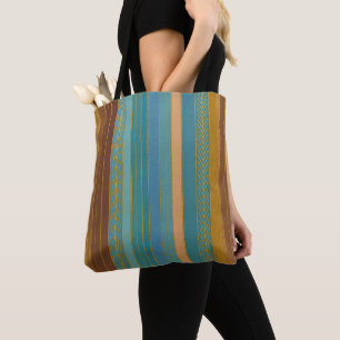Bolsa Tote Listras Futurísticas Atômicas de Meados do Século