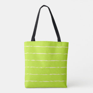 Bolsa Tote Listras Irregulares Amarelas