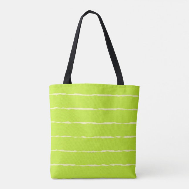 Bolsa Tote Listras Irregulares Amarelas (Verso)