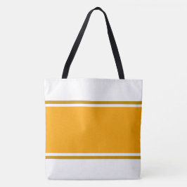 Bolsa Tote Listras Largas Ensolaradas Laranjas Douradas de Co