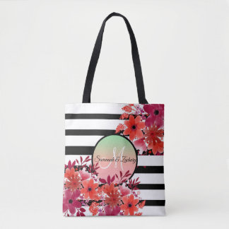 Bolsa Tote Listras metálicas douradas de gárgula