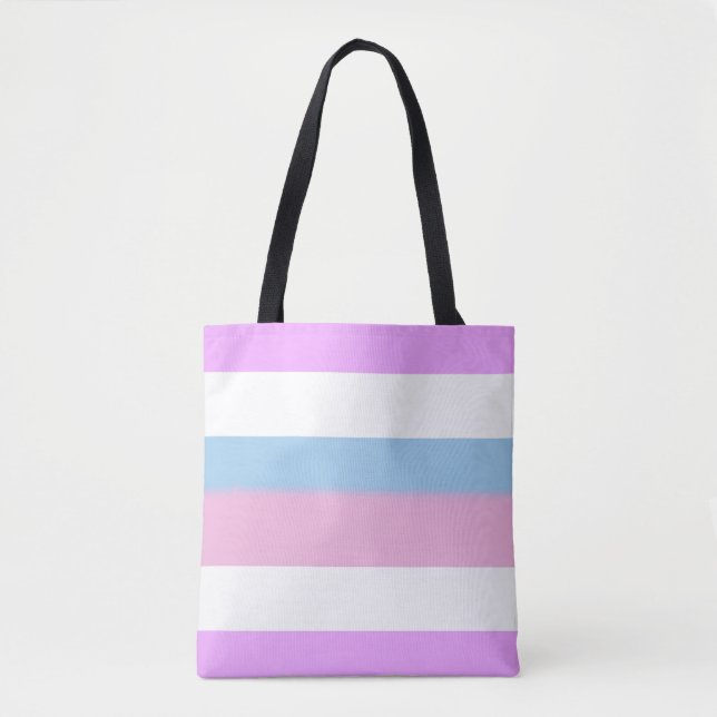 Bolsa Tote Listras Orgulho Intersexo (Frente)