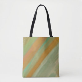 Bolsa Tote Listras Stratus Abstratas Dourado Verde