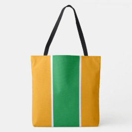 Bolsa Tote Listras Verticais Amarelo Laranja Branco Verde Bri