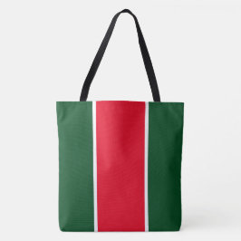 Bolsa Tote Listras Verticais Divertidas Vermelho Brilhante Ve