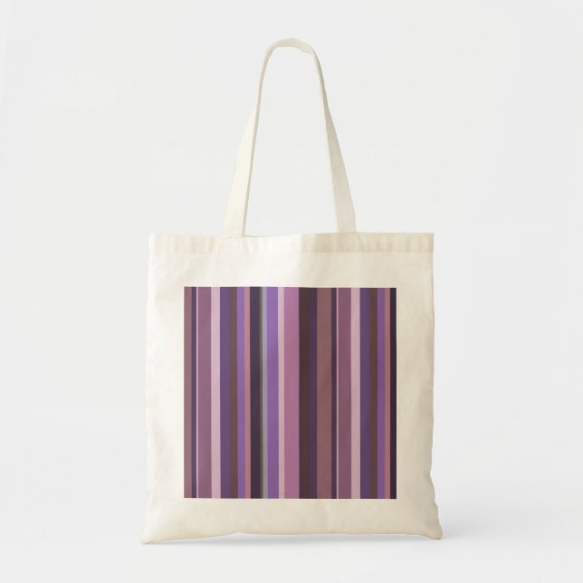 Bolsa Tote Listras verticais Mauve (Frente)