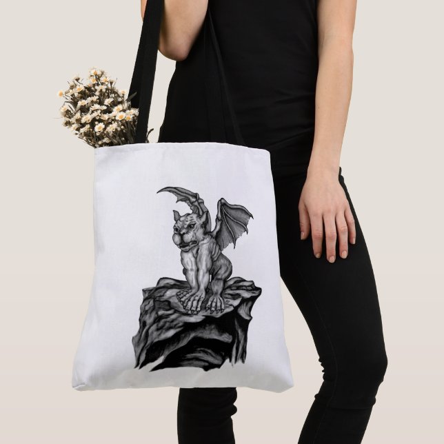 Bolsa Tote Little Golem Gargoyle (Close Up)