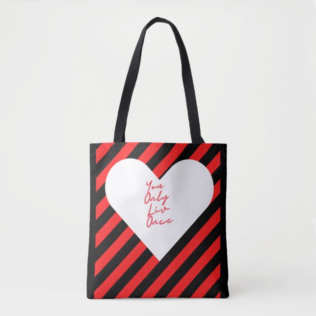 Bolsa Tote Liv Morgan, Você Só Liv Uma Vez (Frente)