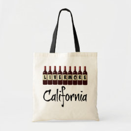 Bolsa Tote Livermore California Red Wine Botles Diversão. Pro
