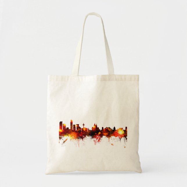Bolsa Tote Liverpool England Skyline (Frente)