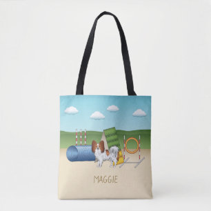 Bolsa Tote Livro Branco E Vermelho Com Equipamento De Agilida