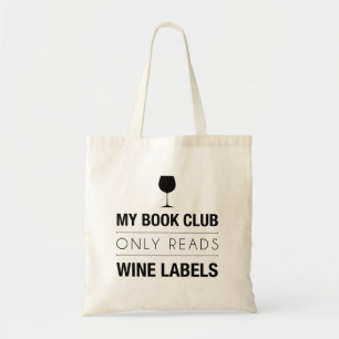 Bolsa Tote Livro Clube Lê Etiquetas de Vinho