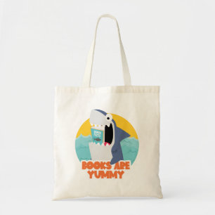 Bolsa Tote Livro da Biblioteca de Tubarões