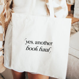 Bolsa Tote Livro de Tipografia Minimalista "Livro Haul"