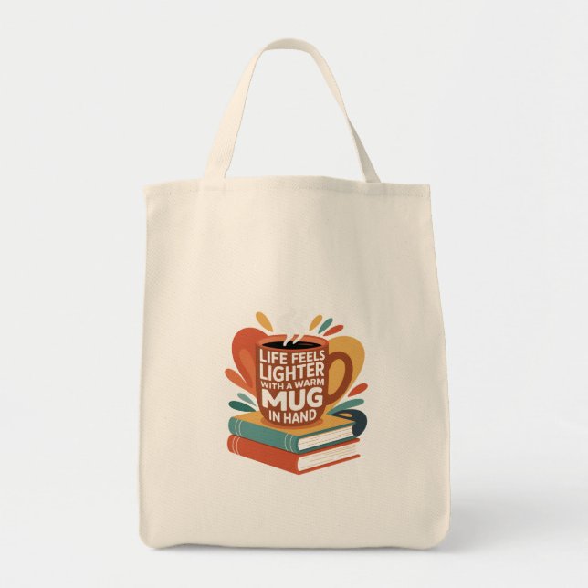 Bolsa Tote Livro e Brew Bliss (Frente)