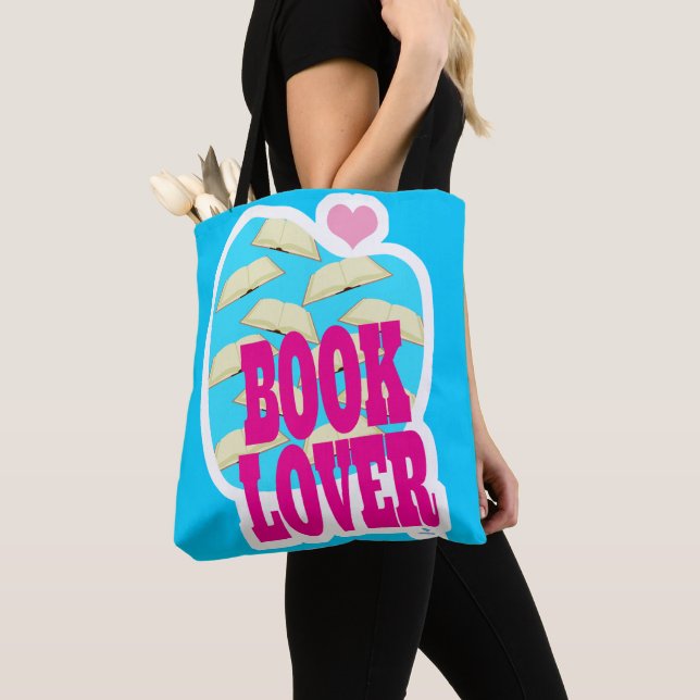 Bolsa Tote Livro Lover Lading Bold Art Logo Sdizendo (Close Up)