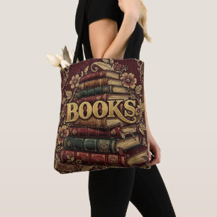 Bolsa Tote Livros Amantes de Livros Escritores Leitores Bibli