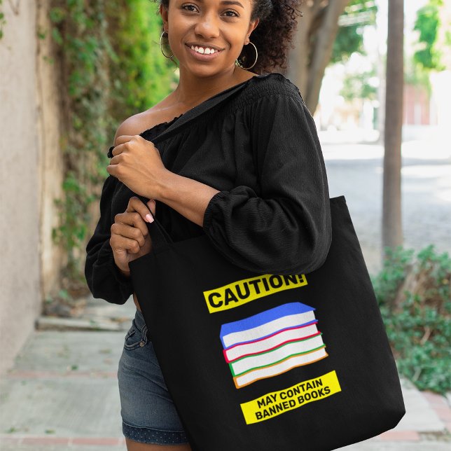 Bolsa Tote Livros Banidos Multicolores (Criador carregado)
