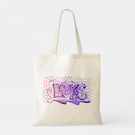 Bolsa Tote Livros com lettering à mão criativa