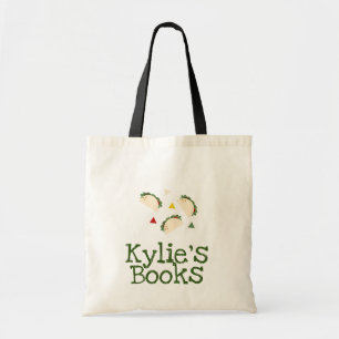 Bolsa Tote Livros da Biblioteca Confetes Tacos Modernos