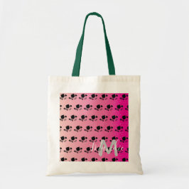 Bolsa Tote Livros da Biblioteca de Nome Rosa Ombre de Gatos P