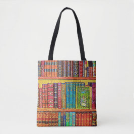 Bolsa Tote Livros de biblioteca