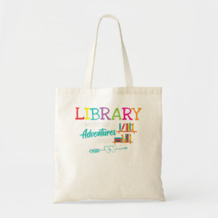 Bolsa Tote Livros de Biblioteca Onde Começa A Aventura - Bibl
