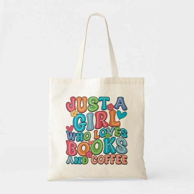 Bolsa Tote Livros e café (Frente)