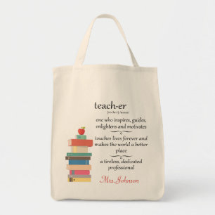 Bolsa Tote Livros Especiais de Definição de Professores Nom