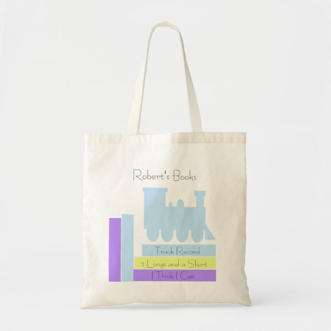 Bolsa Tote Livros infantis com trem (Frente)