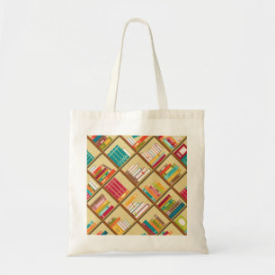 Bolsa Tote Livros nas prateleiras