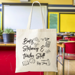 Bolsa Tote livros papelaria e materiais de professor personal