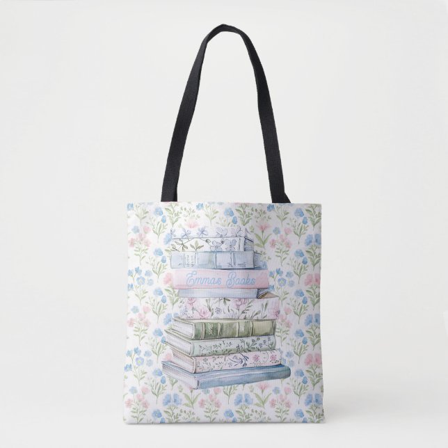 Bolsa Tote Livros Pastel (Frente)