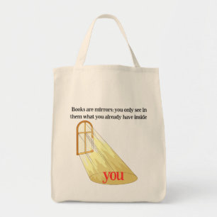 Bolsa Tote Livros São Espelhos Cota do Leitor Janela Amarela
