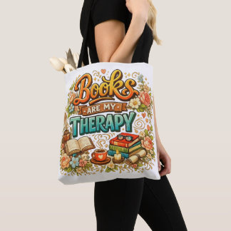 Bolsa Tote Livros são minha terapia
